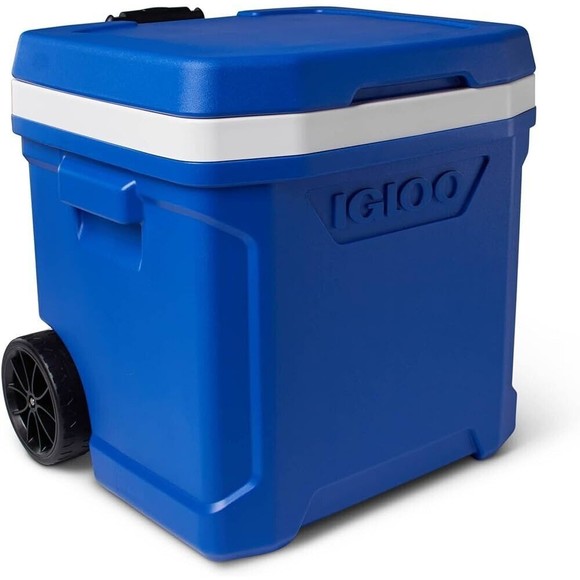 Igloo 16 QT Laguna Ice Chest Cooler with Wheels, Blue - Picture 1 of 4